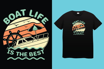 boating t shirt design 100% vector best Vector graphic for t shirt and other uses. print ready any products ship trendy stylish fashion t shirt vector design classic vintage template