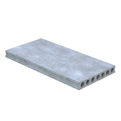 Concrete Slab, 3d illustration isolated on white background