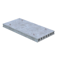 Concrete Slab, 3d illustration isolated on white background