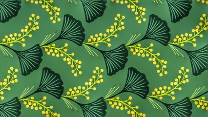 Multi flower and leaf digital shirt design 