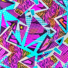 Multi flower and leaf digital shirt design 