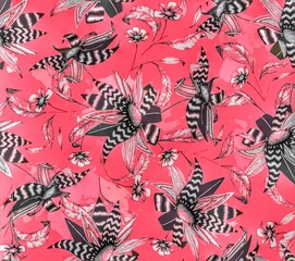 Multi flower and leaf digital shirt design 