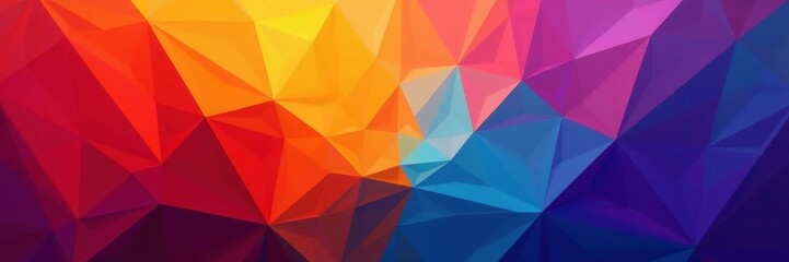 Abstract geometric screen; sharp angles, vibrant color gradients, abstract, element, glowing