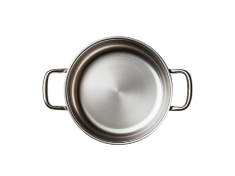 green pot filled with golden coins isolated on transparent background Generative Ai.