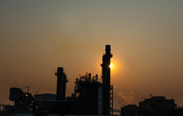 Fototapeta premium Natural gas power plant