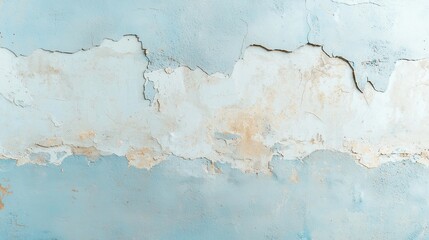 Obraz premium Urban decay, crumbling city wall with a distressed texture, minimalist backdrop, clean lines, open space inviting contemplation and reflection on urban life