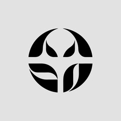 Moose head vector illustration logo 