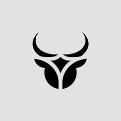 Moose head vector illustration logo 