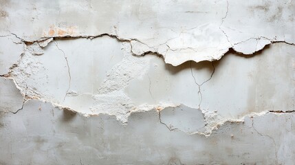 Fototapeta premium Aged Concrete Canvas, showcasing a weathered slab with deep cracks, minimalist background, inviting simplicity, open space that highlights texture and imperfection