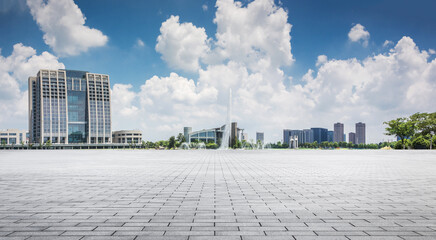 Expansive Urban Landscape Showcasing Modern Architecture Under Bright Skies