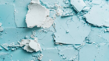 Obraz premium Minimalist Cement Texture, a clean and simple surface featuring broken cement and scattered debris, ideal for creative projects needing an unobtrusive backdrop.