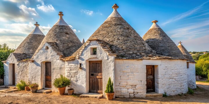 Typical Apulian farmhouse with a trullo in Puglia , rustic, architecture,  rustic, architecture, traditional, farm house