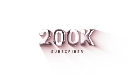 200K Subscribers Celebration | Thank You Motion Graphics 4K
