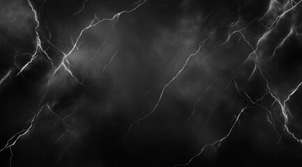 Dark grey marble texture with lightning like veins, creating dramatic and moody atmosphere. Ideal for backgrounds or design elements