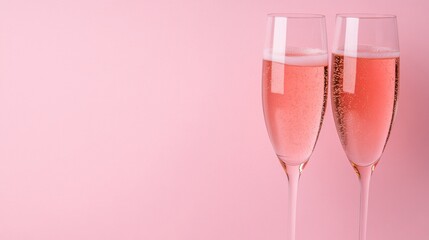 Celebration of yangntp sansan with pink champagne glasses in a spa setting