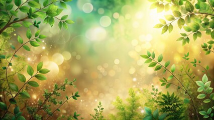 Obraz premium Nature-inspired abstract background with blended colors of green, brown, and beige, creating a soothing visual effect that evokes feelings of growth and renewal , soothing atmosphere, blended colors