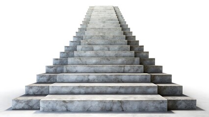 Fototapeta premium Concrete Staircase Ascending to Infinity
