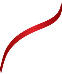 Ribbon red color. Elements for holiday