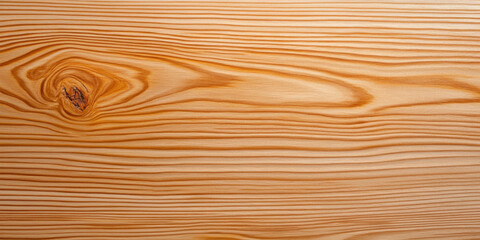 Obraz premium Light brown larch wood texture with natural grain patterns and knots, showcasing beauty of wood. Ideal for design and decoration projects