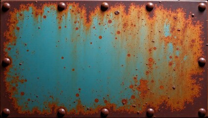 Weathered, rusted metal surface with deep grooves, corroded, rough