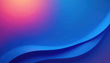 Abstract blue curve frame on gradient background, banner, digital art, template