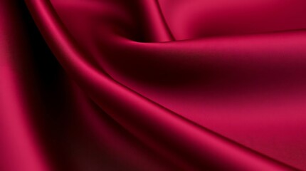 Obraz premium Photo Close-Up Of A Luxurious Material, Such As Silk Or Velvet, Emphasizing Its Drape And Sheen. Rich, Deep Jewel-Toned Color Scheme.