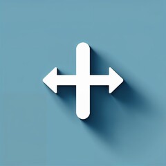 Obraz premium back arrow icon on plain white background