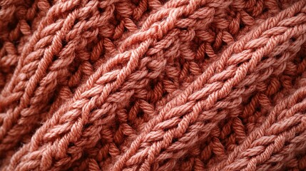 Close up detailed view of textured knitted fabric material