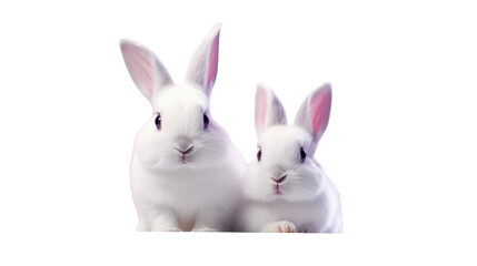 Adorable Fluffy White Rabbits Perfect for Easter