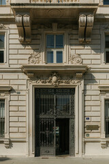Ornate Doorway & Stone Facade