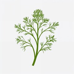 Fototapeta premium fennel icon on plain white background