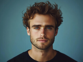 Fototapeta premium Man smiling close-up