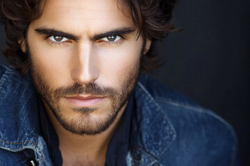 Fototapeta premium Man smiling close-up