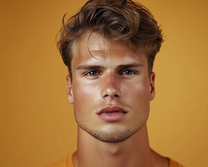 Fototapeta premium Man smiling close-up