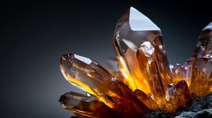 Stunning Smoky Quartz Crystal Cluster: A Macro Photography Gem