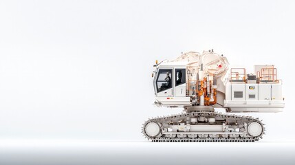 Fototapeta premium Powerful Excavator Heavy Equipment Construction Machine Industrial Machinery Mining Eq