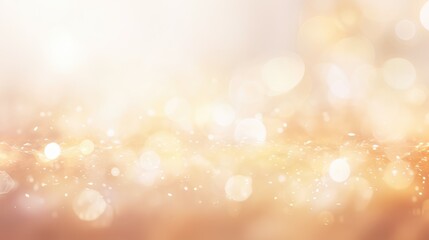 Fototapeta premium Golden Bokeh Lights on Shimmering Background