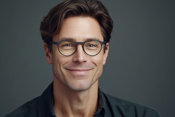 Man smiling close-up