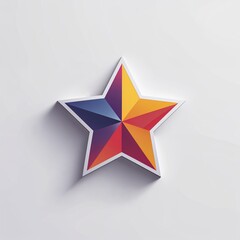 filled star icon on plain white background
