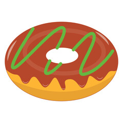Illustration of Fast Food on White Background. Isolated Vector Cartoon Design