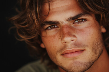 Man smiling close-up