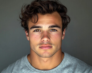 Fototapeta premium Man smiling close-up