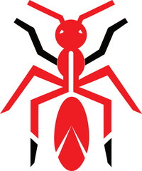 Ant Vector Design Logo Illustration