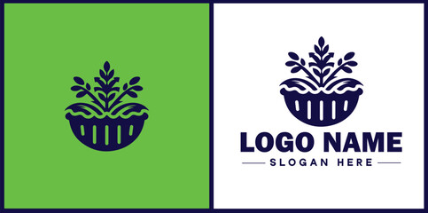 Gluten-Free Bakery icon Wheat-free bakery Gluten-conscious bakery Celiac-friendly bakery flat logo sign symbol editable vector