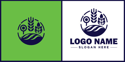 Gluten-Free Bakery icon Wheat-free bakery Gluten-conscious bakery Celiac-friendly bakery flat logo sign symbol editable vector