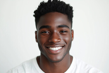 Obraz premium Man smiling close-up