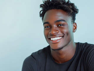Fototapeta premium Man smiling close-up