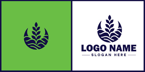 Gluten-Free Bakery icon Wheat-free bakery Gluten-conscious bakery Celiac-friendly bakery flat logo sign symbol editable vector