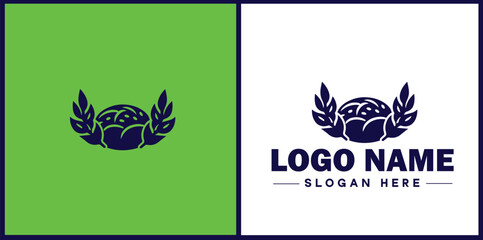 Gluten-Free Bakery icon Wheat-free bakery Gluten-conscious bakery Celiac-friendly bakery flat logo sign symbol editable vector