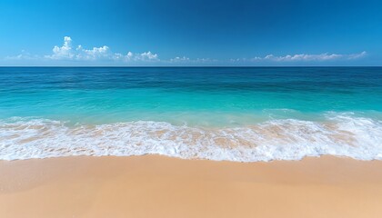 Fototapeta premium Tropical beach waves on a sunny day (1)